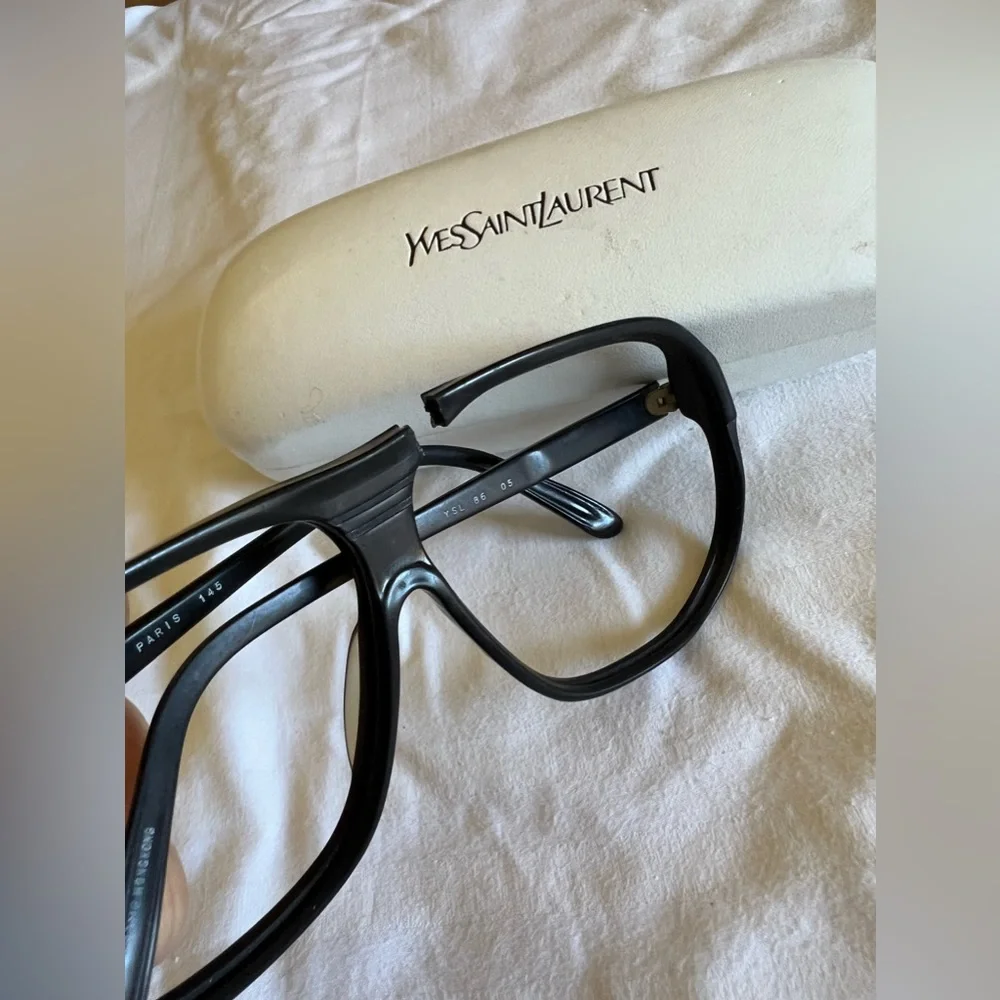 Vintage YVES SAINT LAURENT 549 Oversized Sunglasses Frame Made in France - Picture 8 of 16